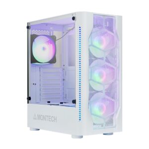 Vỏ case Montech X1 Mesh White (3 Fan LED RGB)