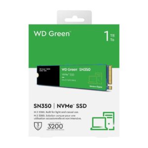Ổ Cứng SSD M.2 NVMe WD Green SN350 1TB (3200MB/s / 2500MB/s | WDS100T3G0C)