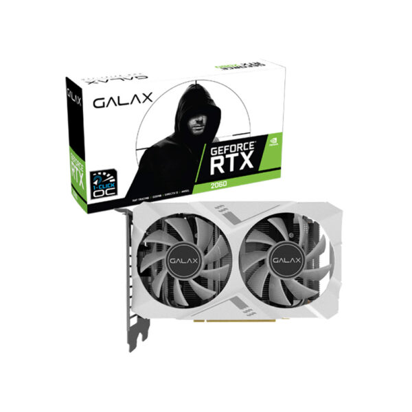 Card màn hình Galax GeForce RTX 2060 White Mini 1-Click OC (26NRL7HPZ7MN)