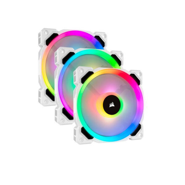 Quạt tản nhiệt Case Corsair QL120 RGB White (3-Fan Pack)