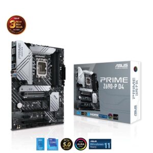 Mainboard Asus Prime Z690-P D4 (Intel Z690, Socket 1700, ATX, 4 khe RAM DDR4)