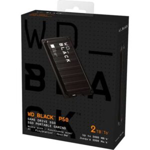 Ổ Cứng Di Động WD BLACK P50 Game Drive SSD 2TB (2,5" | USB 3 | WDBA3S0020BBK-WESN)