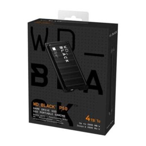 Ổ Cứng Di Động WD BLACK P50 Game Drive SSD 4TB (2,5" | USB 3 | WDBA3S0040BBK-WESN)