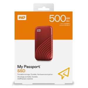 Ổ Cứng Di Động WD My Passport SSD 500GB Màu Đỏ WDBAGF5000ARD-WESN