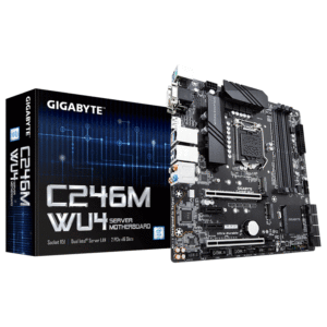 Mainboard Gigabyte C246M-WU4 (Intel C246, LGA 1151-v2, M-ATX, 4 khe RAM DDR4)