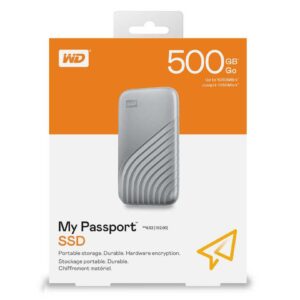 Ổ Cứng Di Động WD My Passport SSD 500GB Màu Bạc WDBAGF5000ASL-WESN