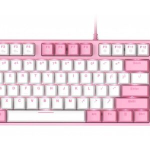 Bàn phím cơ DareU EK87 Pink Led Pink White - Blue Switch
