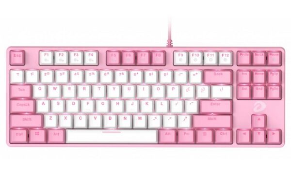 Bàn phím cơ DareU EK87 Pink Led Pink White - Blue Switch