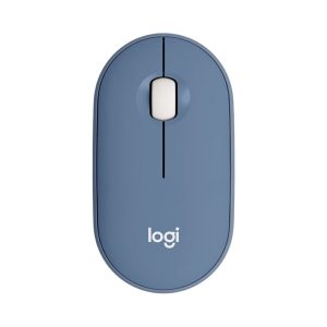 Chuột máy tính Logitech M350 Pebble Blue Berry (USB/Bluetooth)