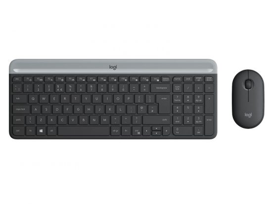 Bộ bàn phím - Chuột không dây Logitech MK470 Đen (Black)