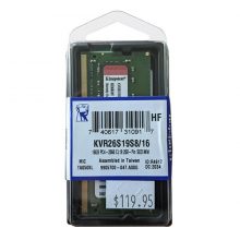 Ram Laptop Kingston 16GB DDR4 2666MHz D4-2666S19 1Rx8 SODIMM (KVR26S19S8/16)