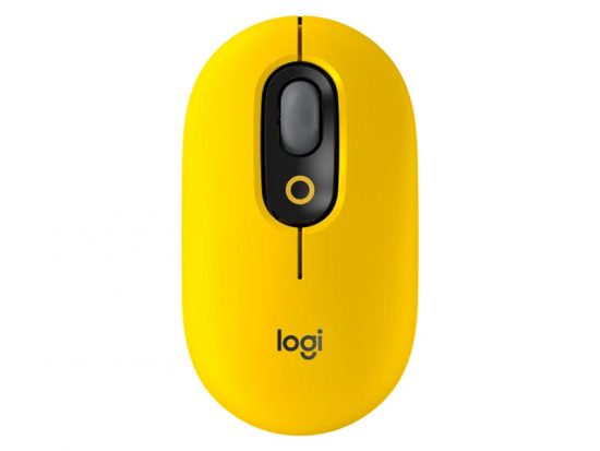 Chuột không dây Emoji Logitech POP Mouse Bluetooth màu Vàng Đen (Lốm đốm)