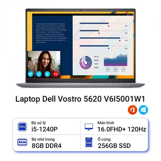 Laptop Dell Vostro 5620 V6I5001W1 (Bản Ram 8GB - 256GB SSD)