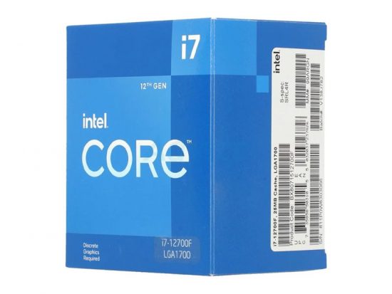 CPU Intel Core i7-12700F Processor (12 nhân 20 luồng)