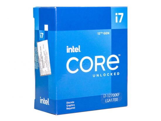 CPU Intel Core i7-12700KF Processor (25MB, 12 nhân 20 luồng)