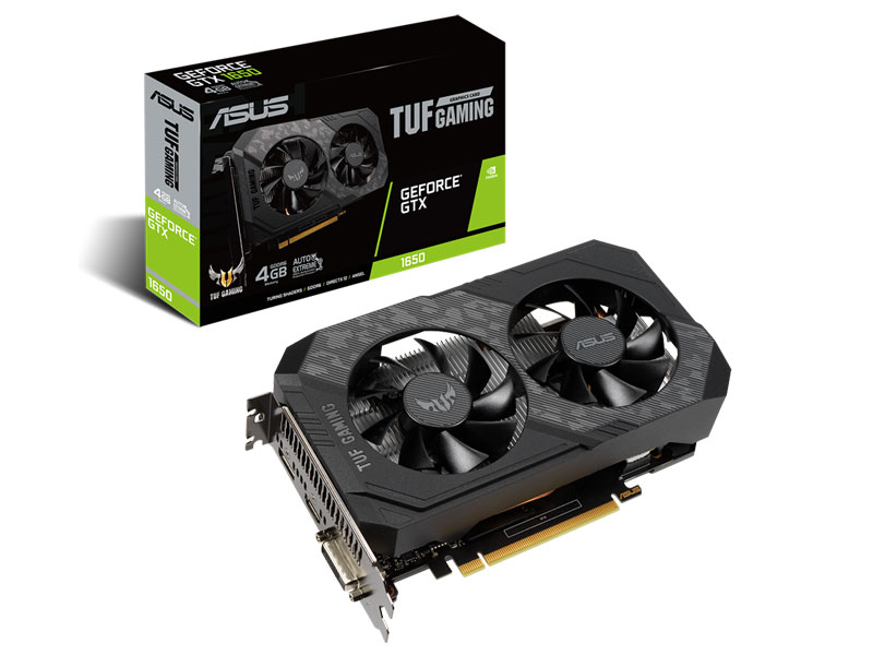 VGA Asus TUF Gaming GeForce GTX 1650 4GB GDDR6 (TUF-GTX1650-4GD6-GAMING)