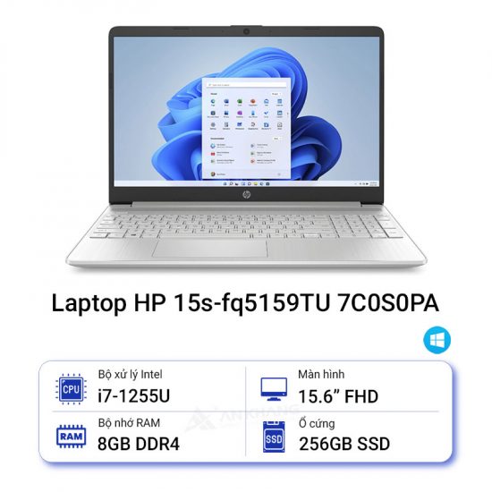 Laptop HP 15s-fq5159TU 7C0S0PA