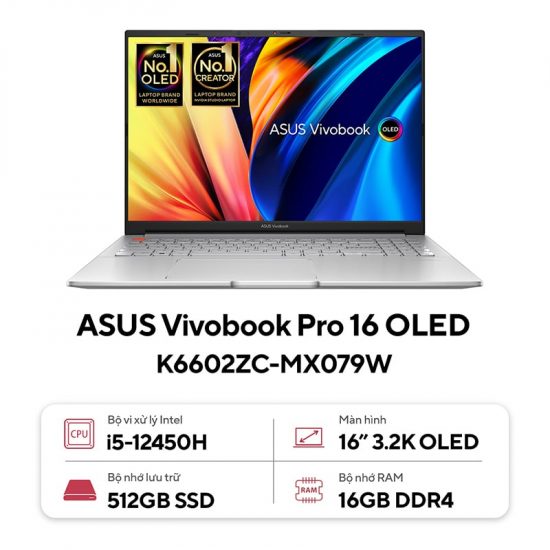 Laptop Asus Vivobook Pro 16 OLED K6602ZC-MX079W