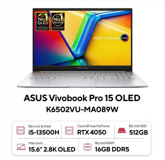 Laptop Asus Vivobook Pro 15 OLED K6502VU-MA089W