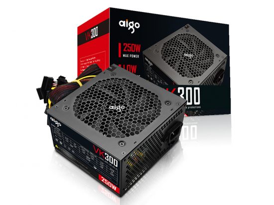 Nguồn máy tính AIGO VK300 - 250W (Màu Đen)