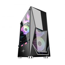 Vỏ case KENOO ESPORT E400 4F - Màu Đen ( 4 fan RGB - ATX)