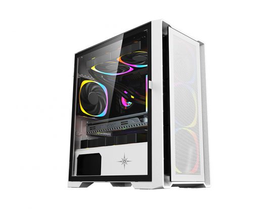 Vỏ máy vi tính KENOO ESPORT M500- 3F- Màu Trắng
