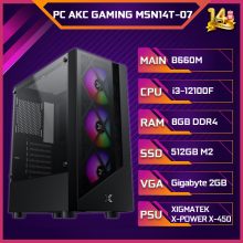 PC AKC GAMING MSN14T-07 (i3-12100F/B660M/8GB RAM/512GB SSD/VGA 2GB)