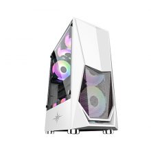 Vỏ case KENOO ESPORT E400 4F - Màu Trắng ( 4 fan RGB - ATX)