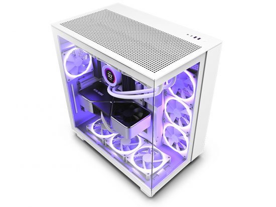 Vỏ Case NZXT H9 Flow All White (Mid Tower / Màu Trắng) CM-H91FW-01