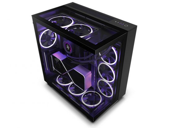 Vỏ Case NZXT H9 Elite All Black (Mid Tower / Màu Đen) CM-H91EB-01