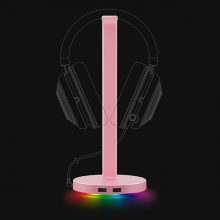 Giá treo tai nghe Razer Base Station V2 Chroma - Hồng (Quartz) (RC21-01510200-R3M1)