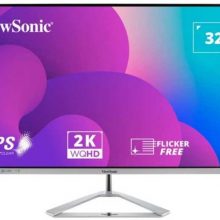 Màn hình Viewsonic VX3276-2K-MHD-2 (31.5inch/QHD/IPS/75Hz/4ms)