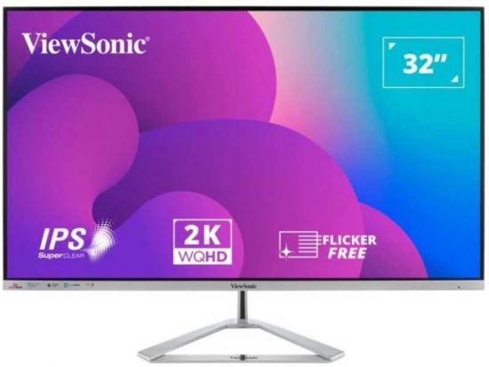 Màn hình Viewsonic VX3276-2K-MHD-2 (31.5inch/QHD/IPS/75Hz/4ms)