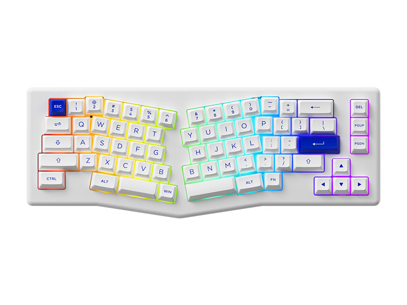 Bàn phím AKKO ACR Pro Alice Plus - Spray paint White (Hotswap - RGB - AKKO CS switch Crystal)
