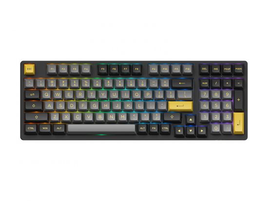 Bàn phím không dây AKKO 3098B Multi-modes Black Gold (2.4Ghz - Bluetooth 5.0 - Hotswap - Akko CS Switch Jelly Pink)
