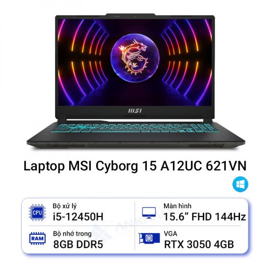 Laptop MSI Cyborg 15 A12UC 621VN