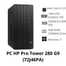 PC HP Pro Tower 280 G9 PCI 72J46PA (Core i3-12100,R4,SSD 256GB)