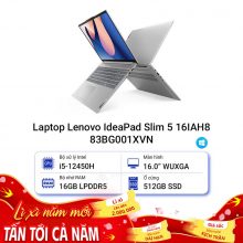 Laptop Lenovo IdeaPad Slim 5 16IAH8 83BG001XVN i5 12450H