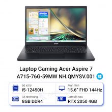 Laptop Gaming Acer Aspire 7 A715-76G-59MW NH.QMYSV.001