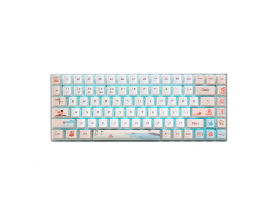 Bàn phím cơ Không dây Rapoo MT510PRO Trắng Vàng