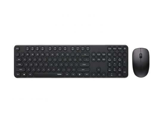 Bộ bàn phím chuột Rapoo X260S Wireless Đen