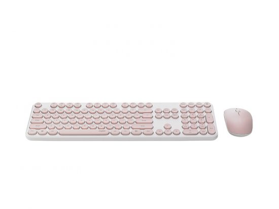 Bộ bàn phím chuột Rapoo X260S Wireless Hồng
