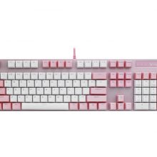 Bàn phím cơ Gaming Rapoo V500PRO Trắng Hồng
