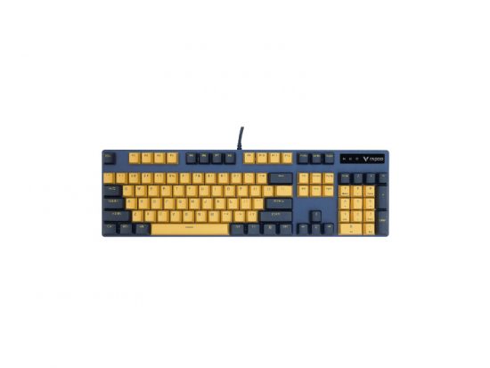 Bàn phím cơ Gaming Rapoo V500PRO Vàng Xanh