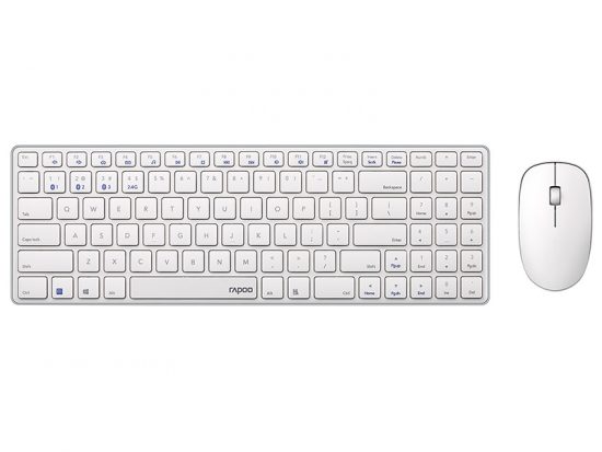 Bộ bàn phím chuột Rapoo 9300M Wireless Trắng