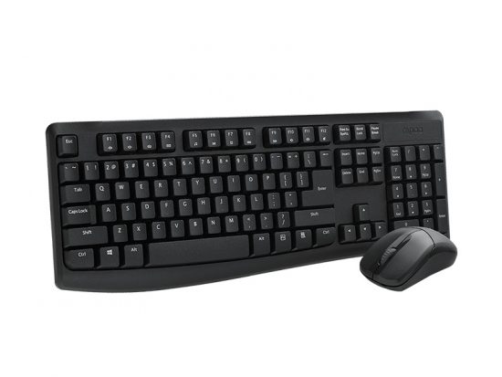 Bộ bàn phím chuột không dây Rapoo X1800PRO Đen
