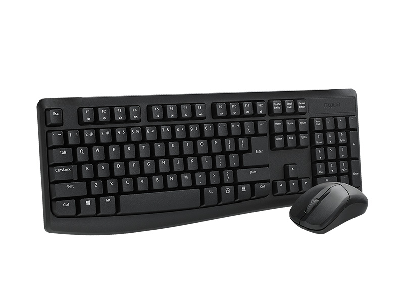 Bộ bàn phím chuột không dây Rapoo X1800PRO Đen