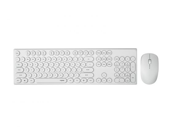 Bộ bàn phím chuột không dây Rapoo X260 Wireless Trắng