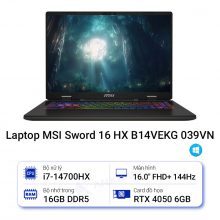 Laptop MSI Sword 16 HX B14VEKG 039VN
