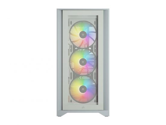 Vỏ máy tính Corsair iCUE 4000X RGB TG White CC-9011205-WW